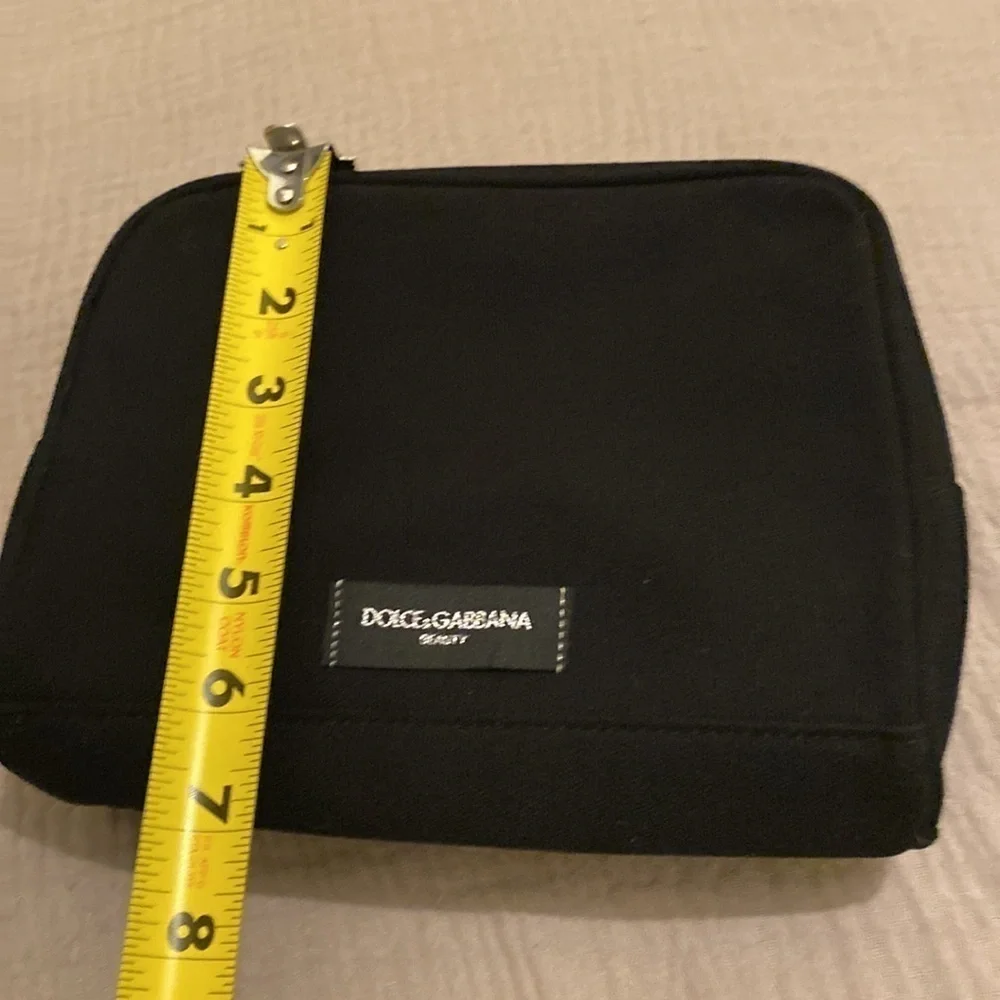 Dolce & Gabbana black cotton cosmetics pouch. New . No tags. Unisex style